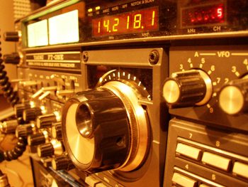 This photo of a ham radio set-up was taken by a Salt Lake City, UT photographer.